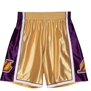 NBA Los Angeles Lakers 2009 75th Anniversary Gold Shorts